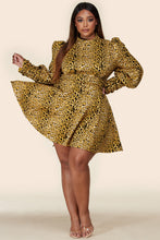Load image into Gallery viewer, Temptation Cheetah Mini Dress
