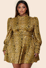 Load image into Gallery viewer, Temptation Cheetah Mini Dress
